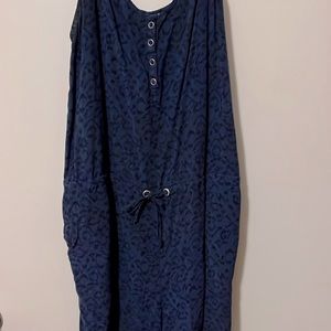 Navy and Black Cheetah Print Romper